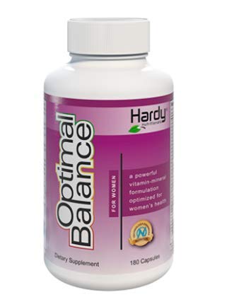 Hardy Nutritionals Women's Optimal Balance bottle with royal jelly for hormone-support and daily micronutrient balance
