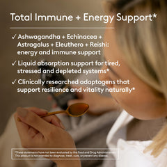 Ingredients page highlight for Harker Herbals Immune Energy Syrup blend.