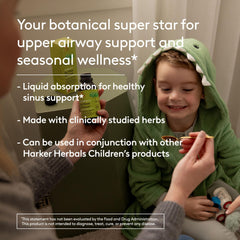 Harker Herbals measuring scoop shown for simple age-appropriate servings.