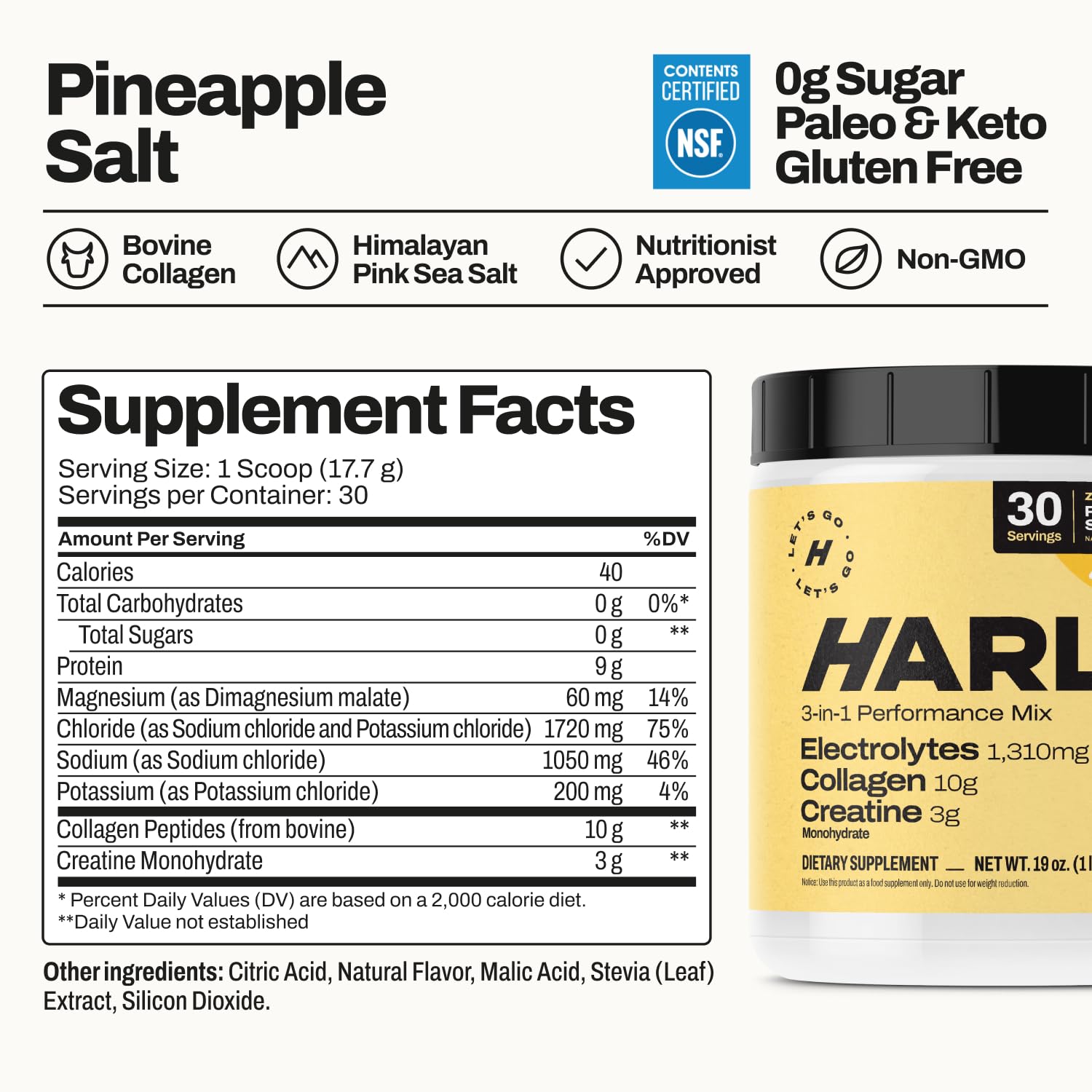 Harlo NSF-certified seal close-up signaling product quality and safety.