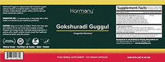 Harmony Nutraceuticals gokshuradi guggul packaging and label details