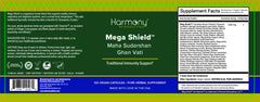 Mahasudarshan Ghan Vati capsules closeup showing vegan Ayurvedic ingredients
