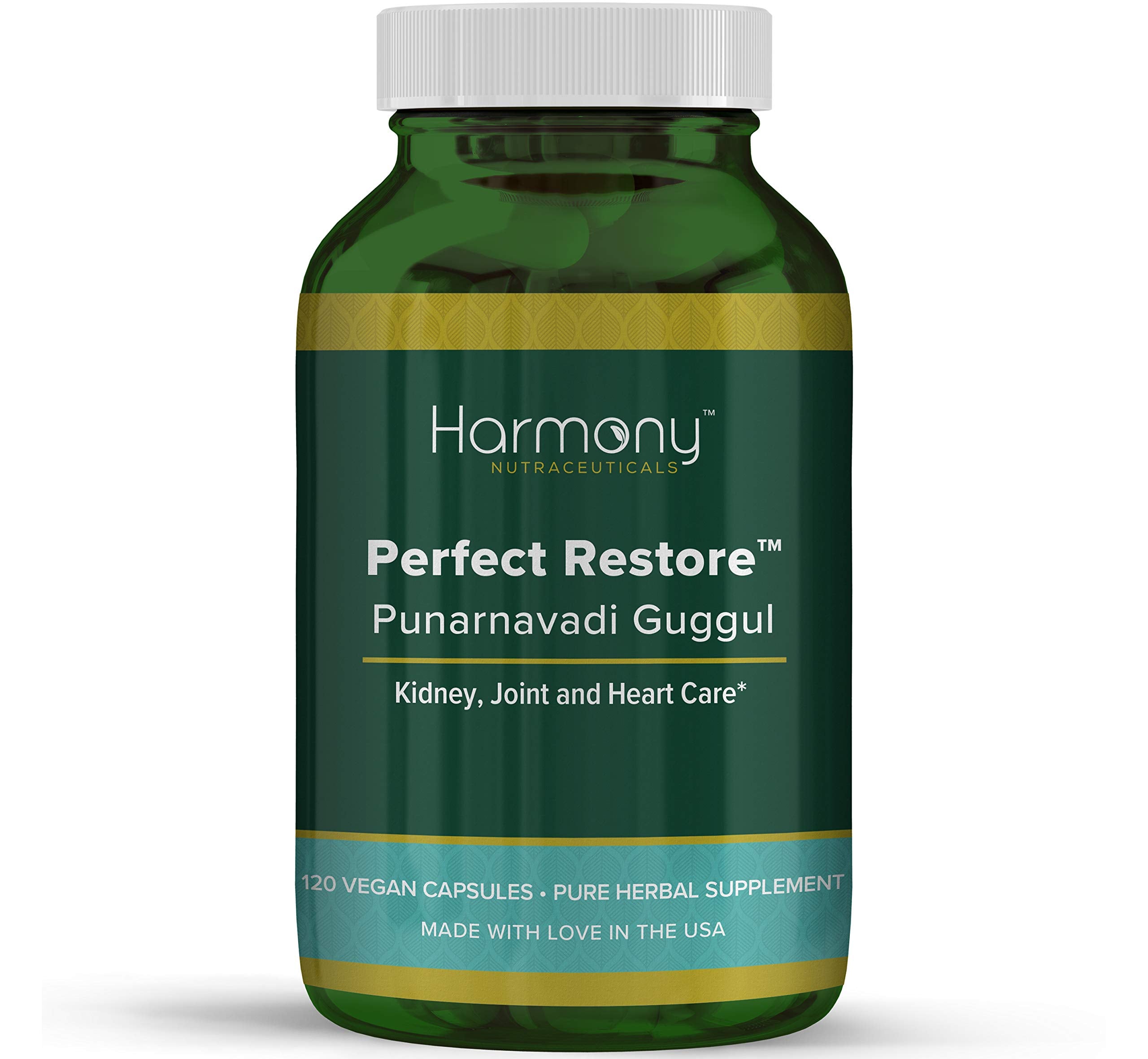 Harmony Nutraceuticals Punarnavadi Guggul bottle supports urinary and joint comfort