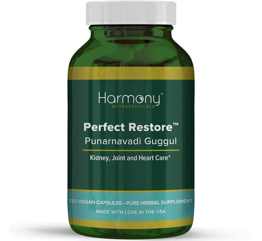Harmony Nutraceuticals Punarnavadi Guggul bottle supports urinary and joint comfort