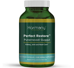 Harmony Nutraceuticals Punarnavadi Guggul bottle supports urinary and joint comfort
