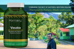 Harmony Nutraceuticals Vasaka bottle sealed conveys freshness and trust