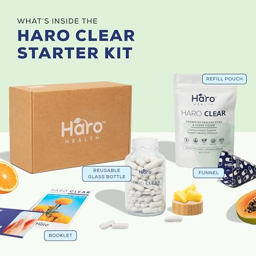 Haro Clear starter kit capsules being poured for easy dosing