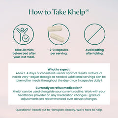 HartSpan Khelp night-use scene on nightstand for reflux support.
