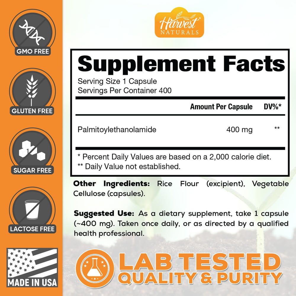 Capsules on tray reinforce precise 400 mg per serving.