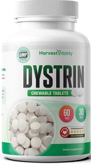 Harvest Vitality Dystrin ingredients panel highlights zinc for immune support.