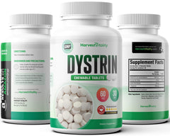 Harvest Vitality Dystrin mint leaf cooling to soothe discomfort.