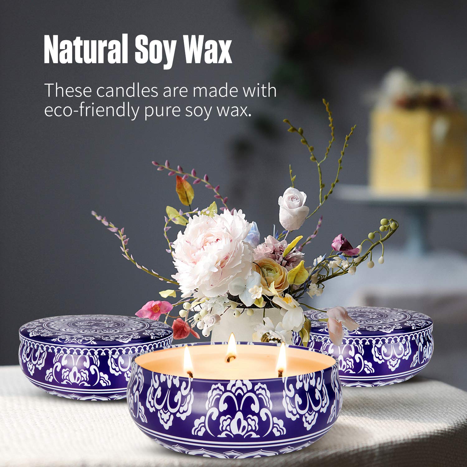 Three-wick design delivering even fragrance across patios and gardens