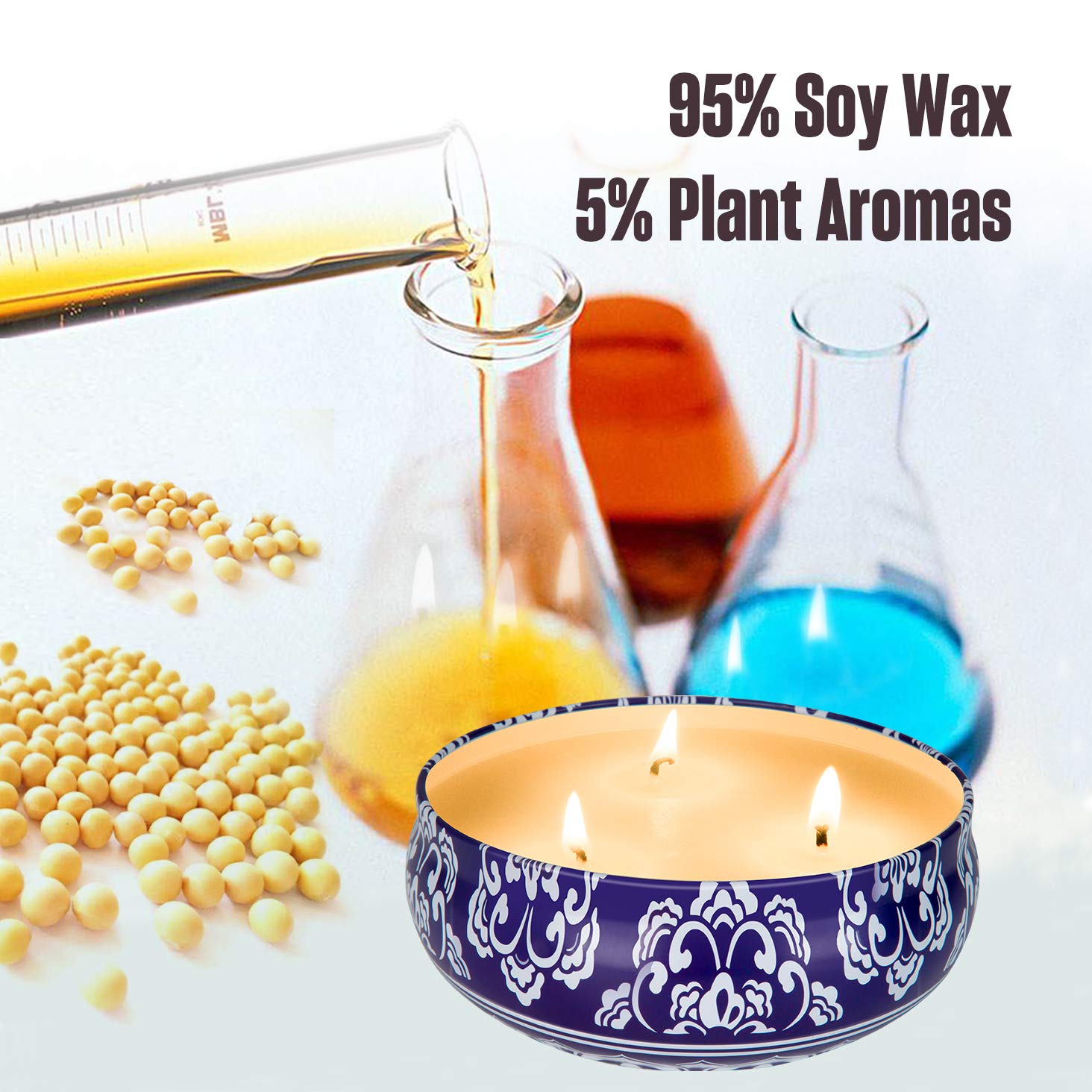 Long burn candles with 75-80 hours per piece for extended ambience