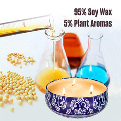 Long burn candles with 75-80 hours per piece for extended ambience