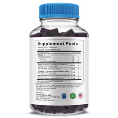 Label and supplement facts card hint at quality formulation.