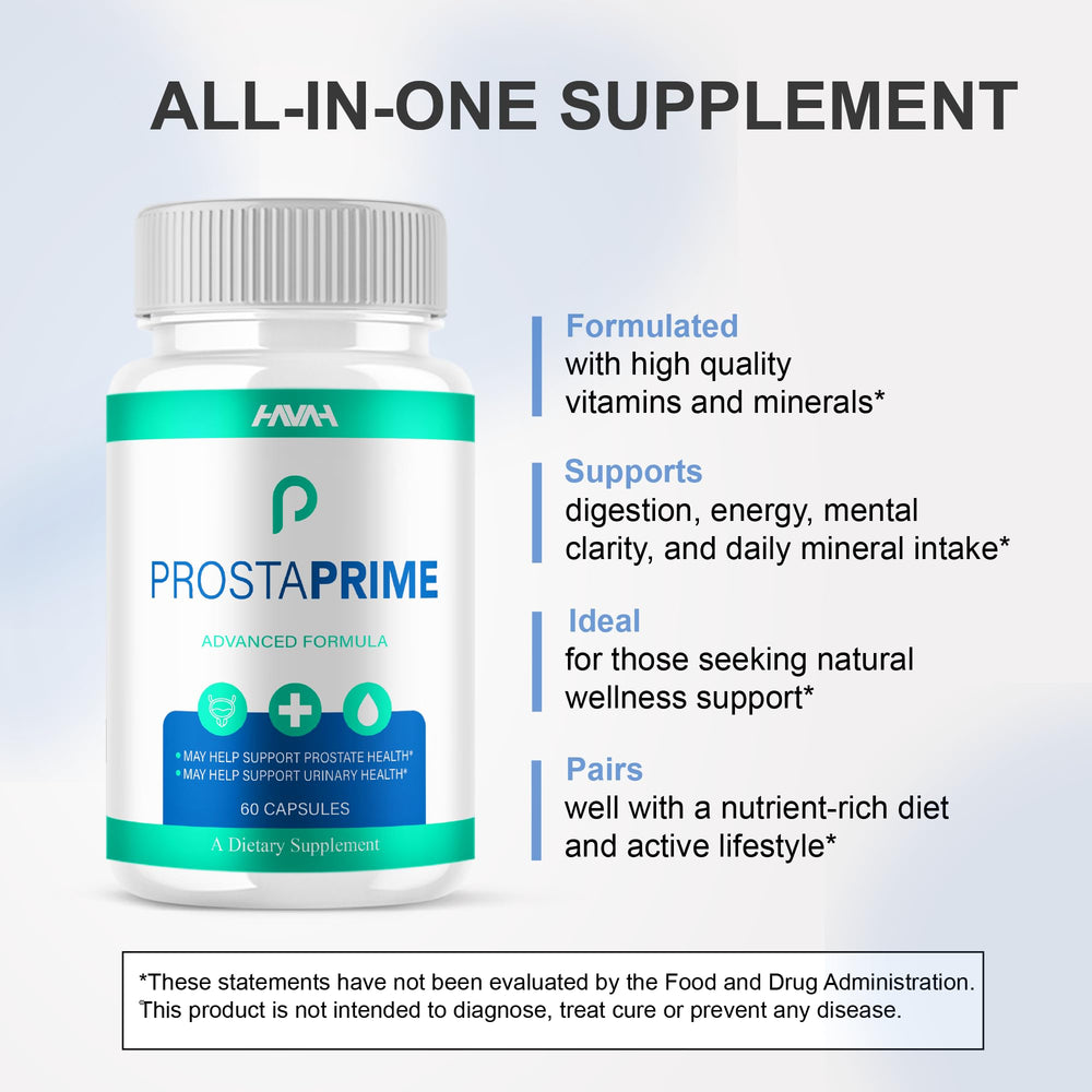 Havah ProstaPrime open cap capsules, smooth texture for quick intake.