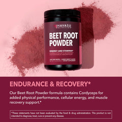 HAVASU Nutrition Beet Root Powder blended into a smoothie for daily use