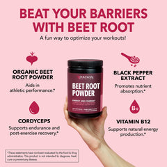 HAVASU Nutrition Beet Root Powder mixed in water for quick energy
