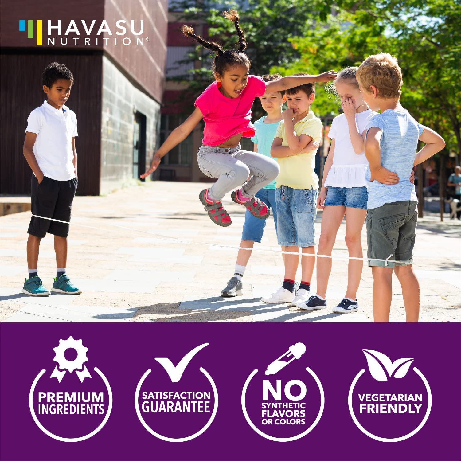 HAVASU NUTRITION Elderberry Kids Gummies family-friendly daily supplement packaging