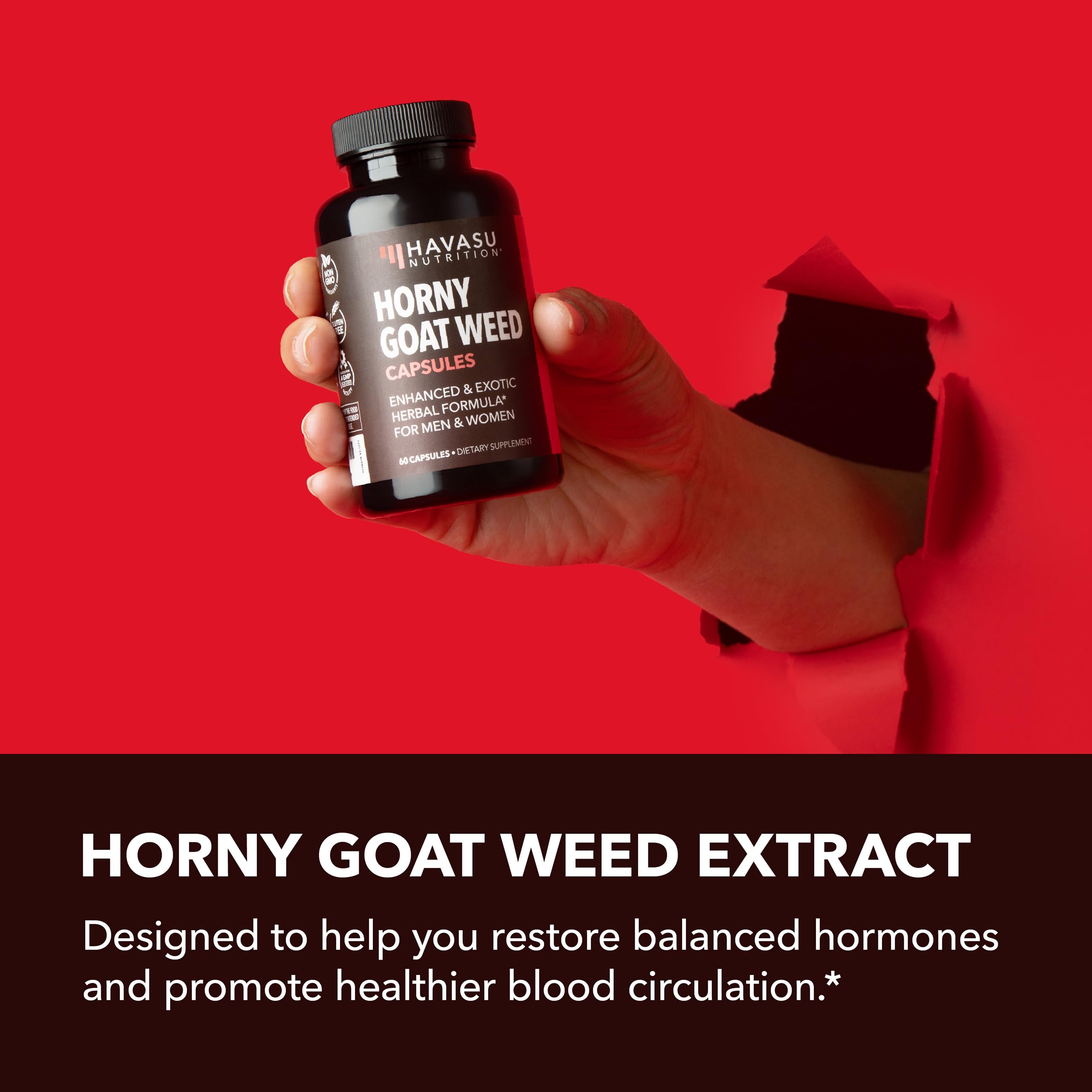 HAVASU NUTRITION Epimedium panel highlights Icarrins for endurance.