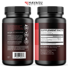HAVASU Nutrition L-Arginine Pine Bark nightstand setup supports recovery routine.