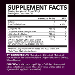 HAVASU L-Arginine powder bottle being poured for quick pre-workout mixing.