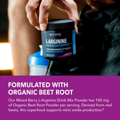 HAVASU L-Arginine unflavored tub ideal for flavor-free mixing.