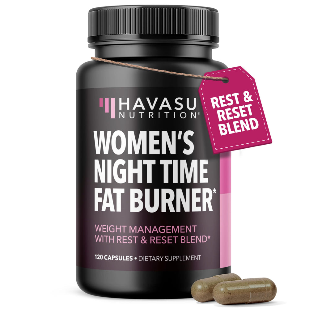HAVASU Nutrition Night Time Fat Burner bottle for nightly support and cravings control
