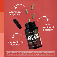 HAVASU NUTRITION night-time fat burner aiming for lean muscle support
