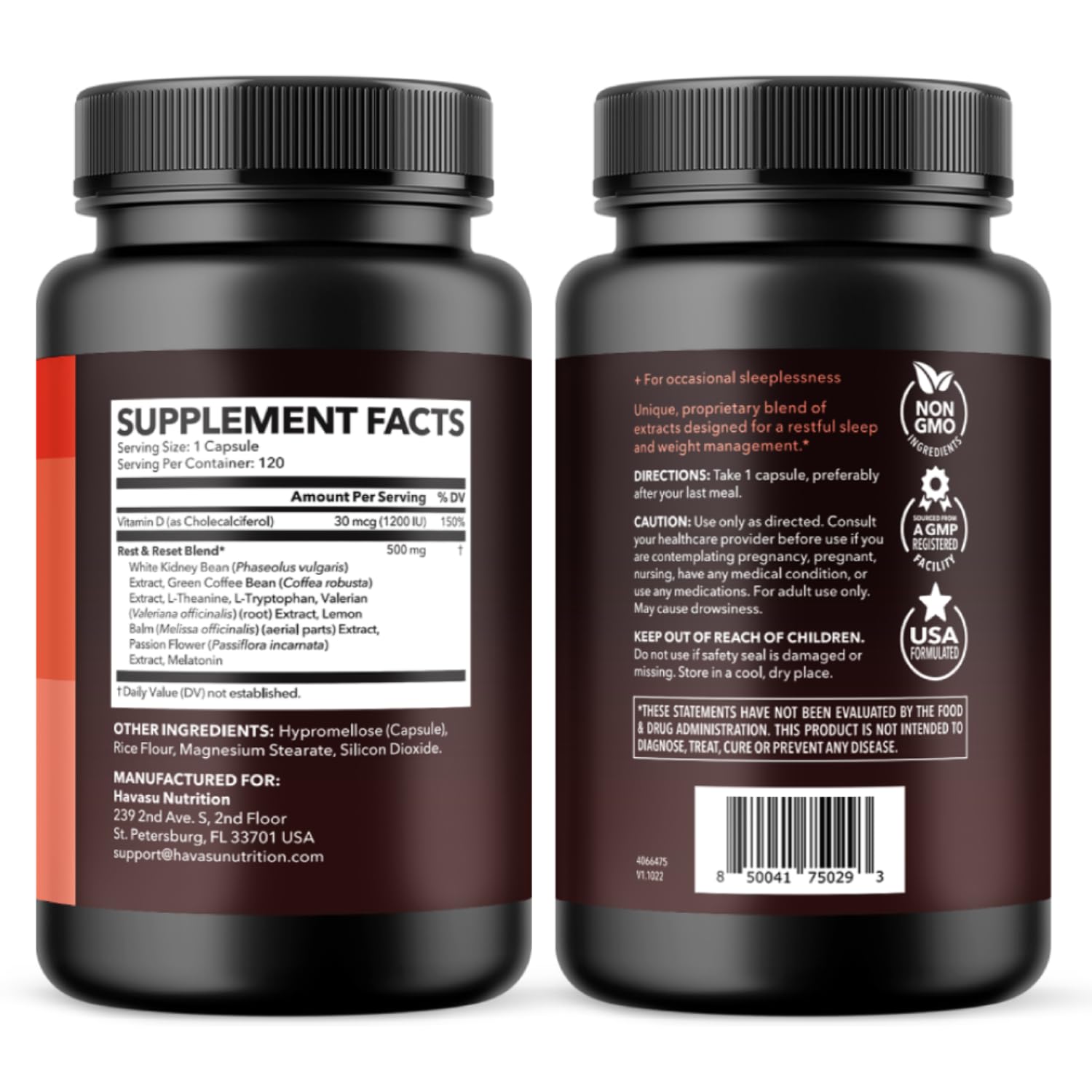 HAVASU NUTRITION packaging box showing the product and branding