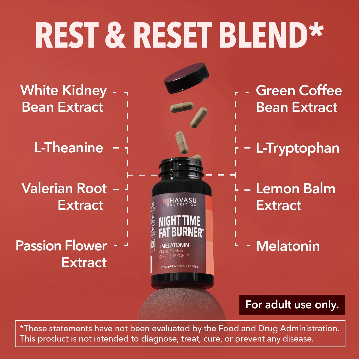 HAVASU NUTRITION sleep-relaxation scene with calm ambiance and bottle