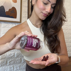 On-the-go pouch layout suggests travel-friendly daily supplement routine