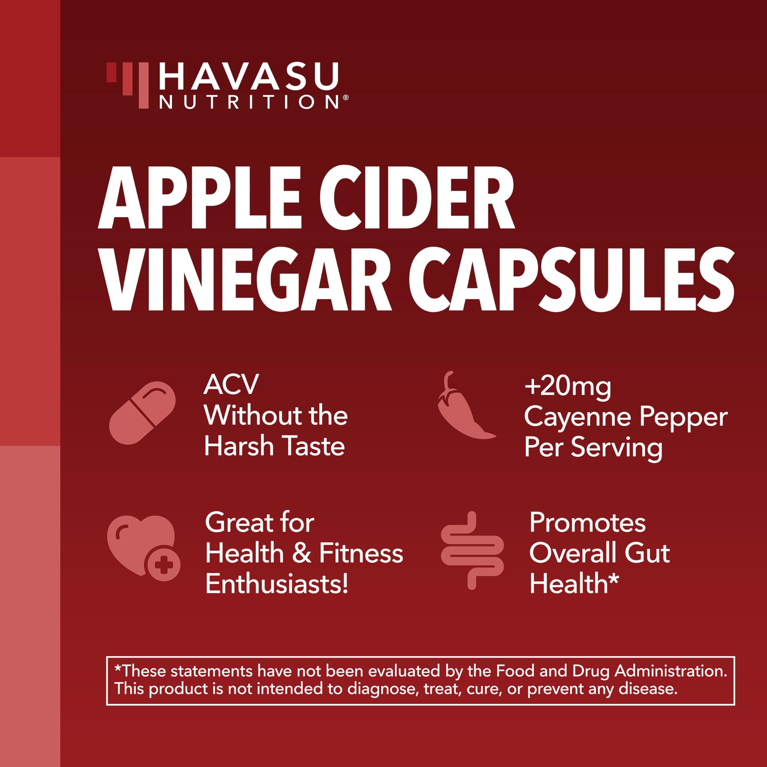 HAVASU NUTRITION unflavored capsules are easy to swallow for daily use.