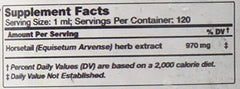 Hawaii Pharm Horsetail glycerite dropper for precise, alcohol-free herbal addition.