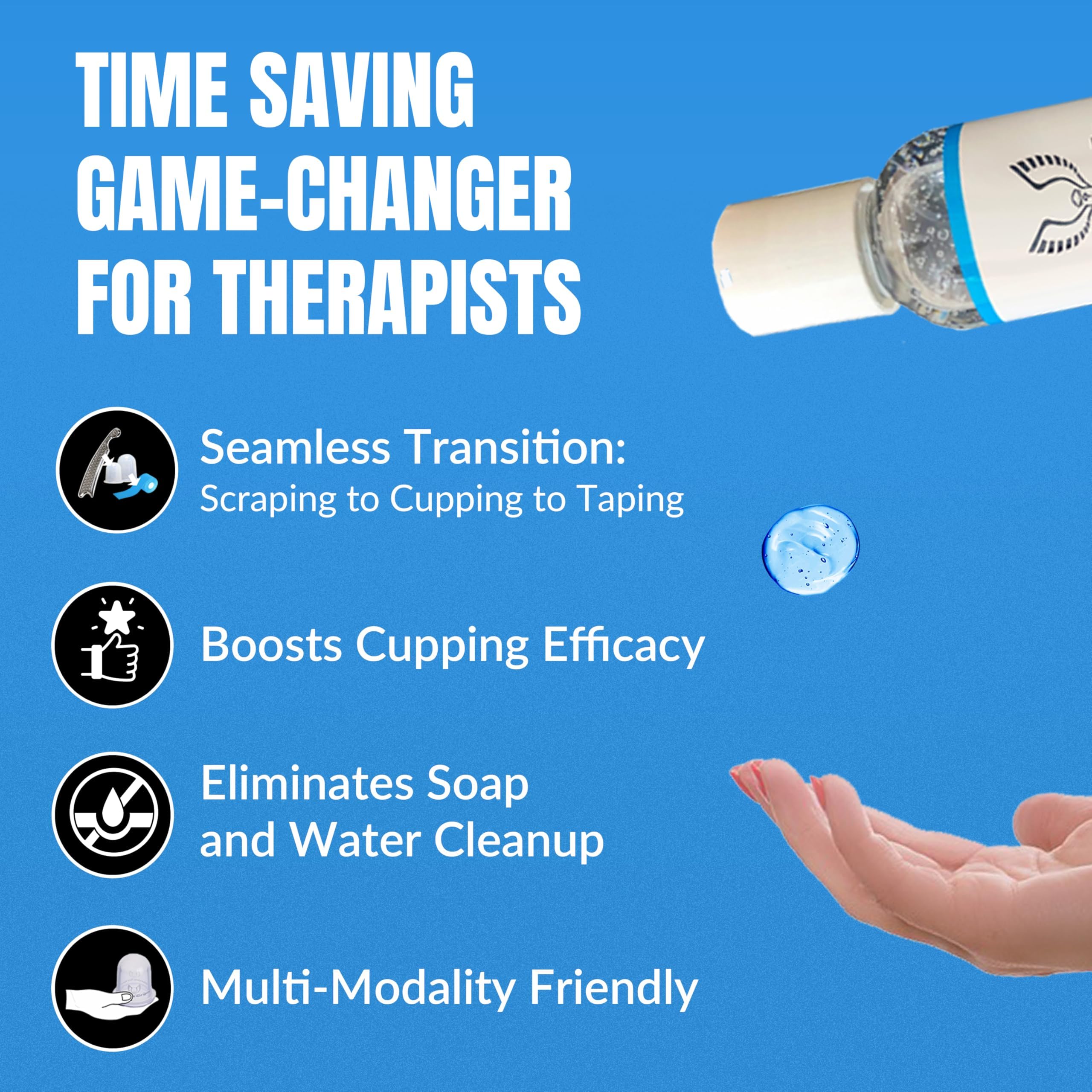 HawkGrips HawkHydro cupping therapy use improves seal and suction comfort.