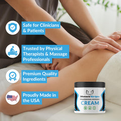 HawkGrips massage cream application scene for IASTM and cupping therapy