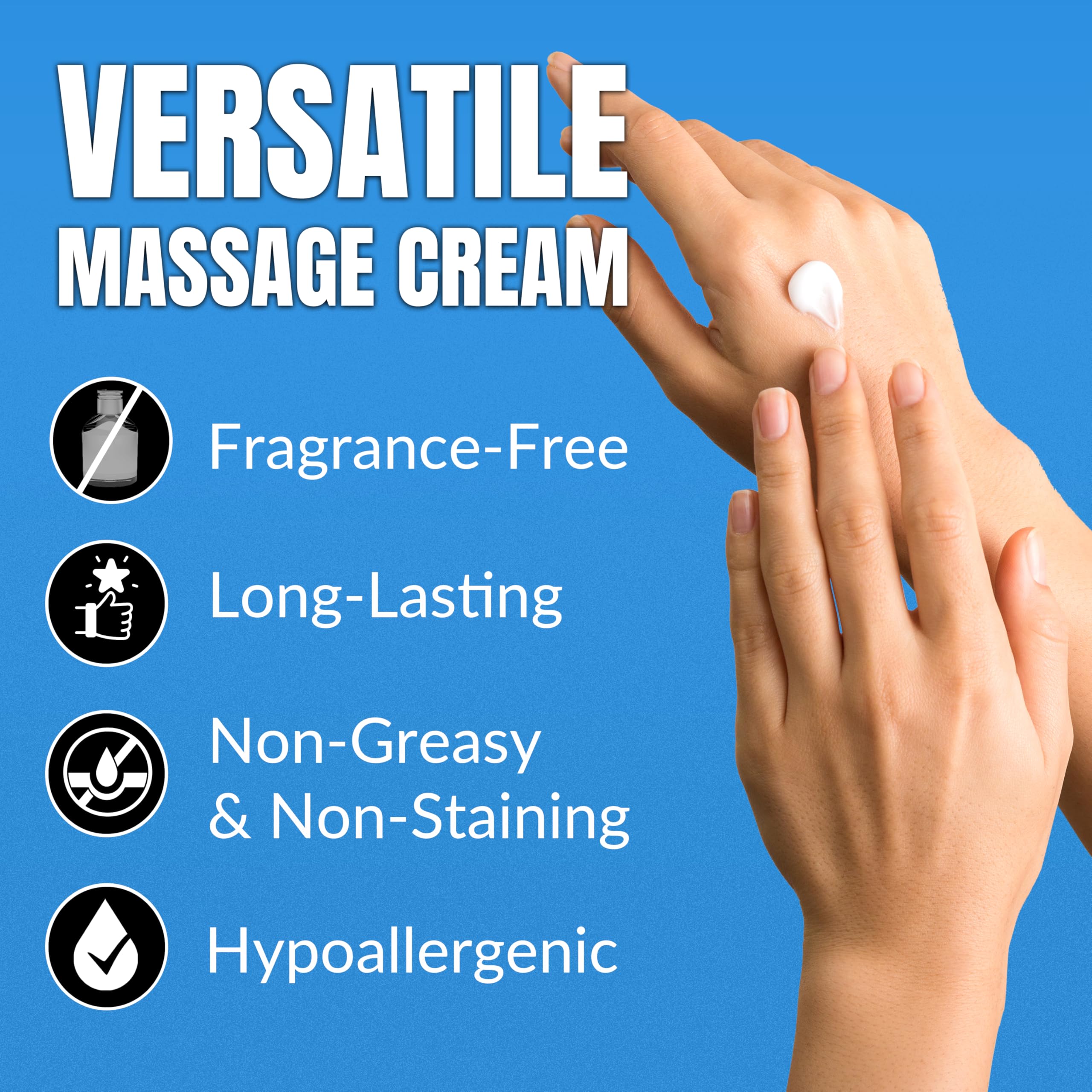 HawkGrips massage cream USA-made label highlighting ethical manufacturing