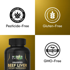 HAZEL'S Choice 4500mg per serving liver capsules support nutrient-dense supplementation.