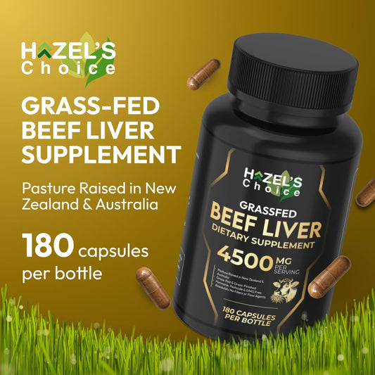 HAZEL'S Choice unflavored liver capsules offer a clean supplement option.