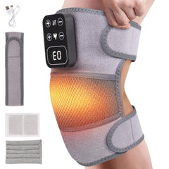 H&B Luxuries Heated Knee Massager front view showing compact cordless design for on-the-go relief