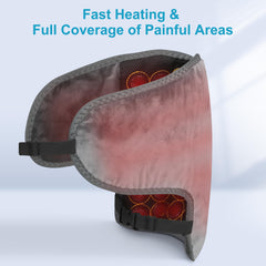 H&B Luxuries shoulder wrap shown around the shoulder for full upper-body coverage.