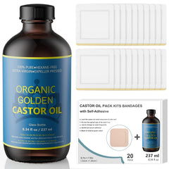 Hbaid castor oil in amber glass bottle preserves purity and blocks light