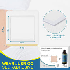 2mm core organic cotton pad boosts absorption for liver area