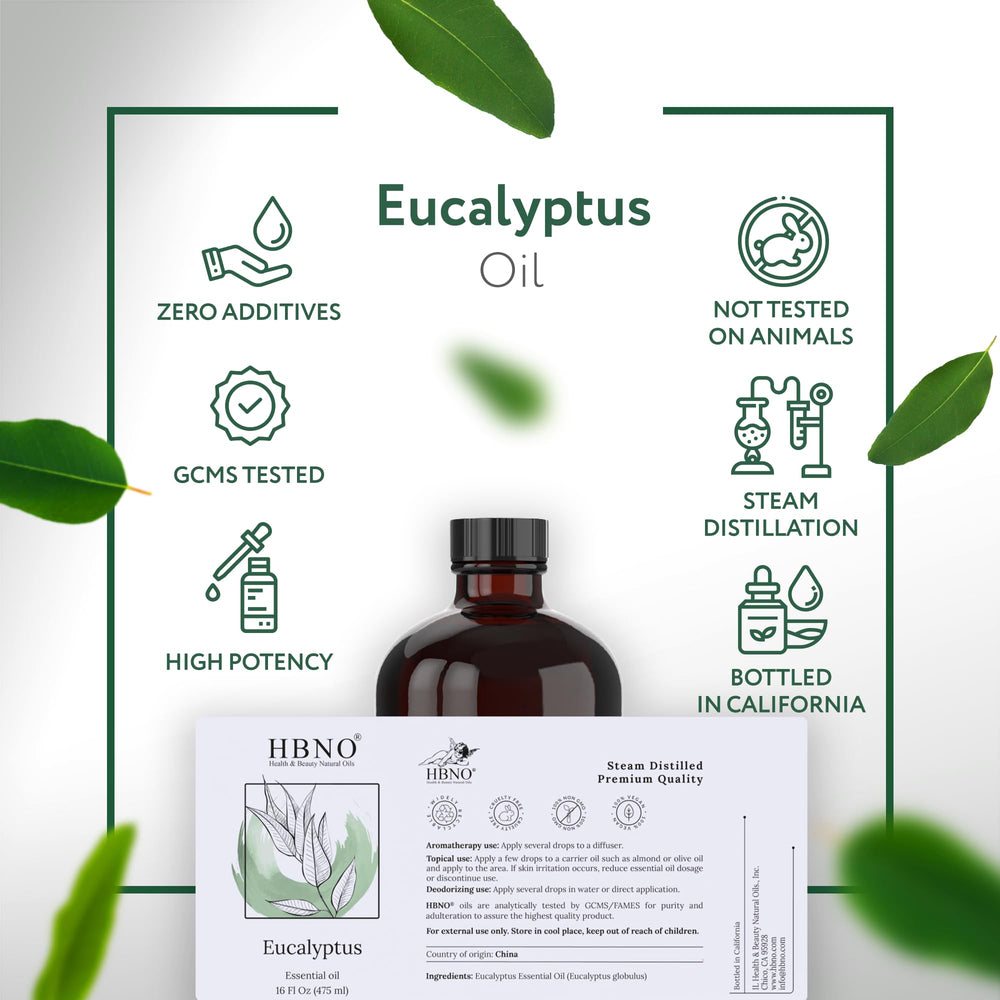 HBNO Eucalyptus oil in kitchen setting for natural cleaning and fragrances