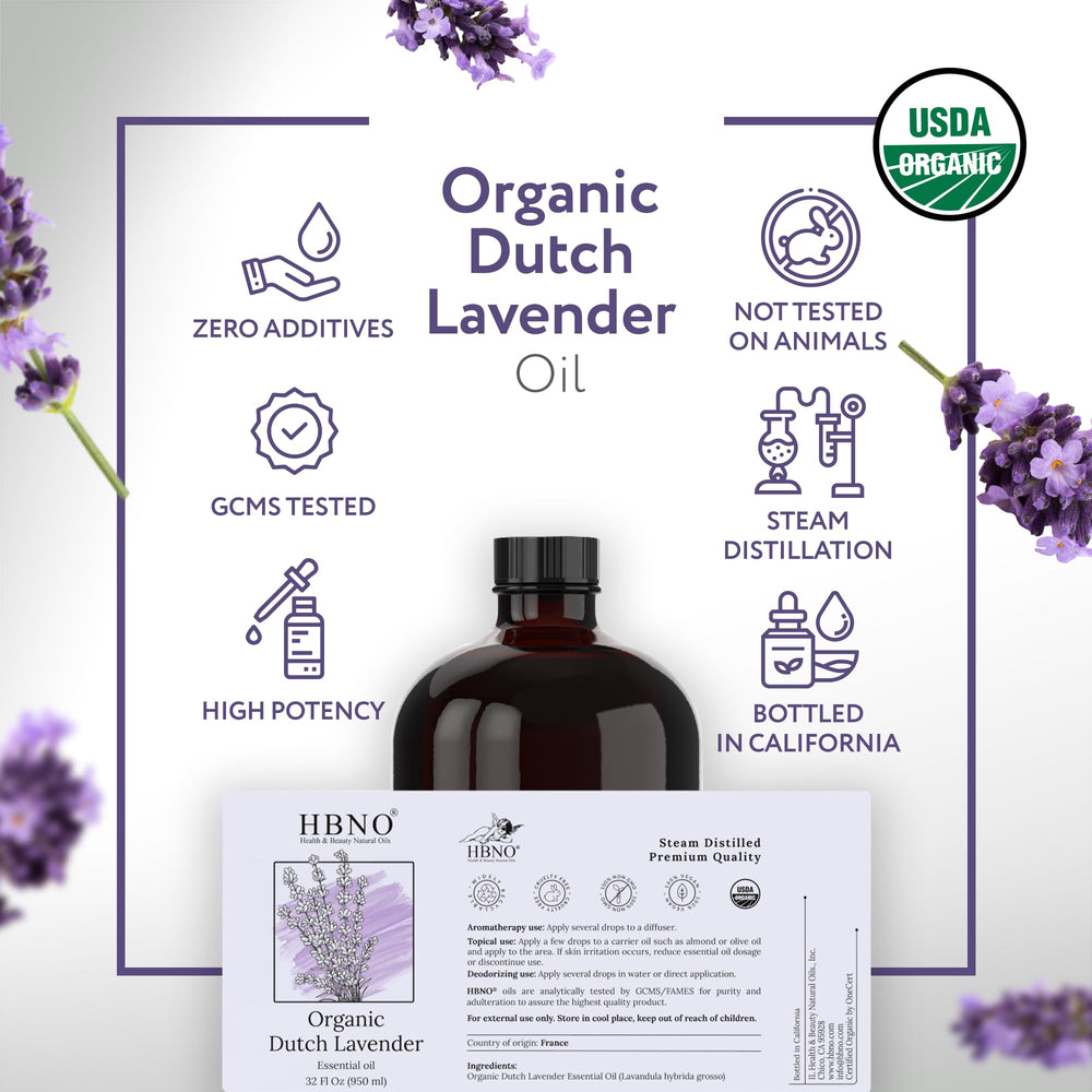 HBNO Lavender Dutch Oil for shampoos and conditioners adds fragrance.