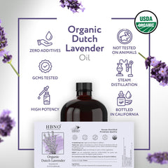 HBNO Lavender Dutch Oil for shampoos and conditioners adds fragrance.