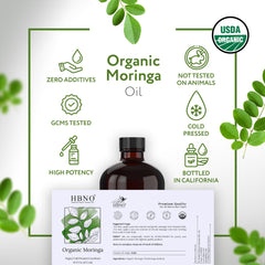 HBNO Moringa Oil bland scent enhances DIY projects like soaps and candles.