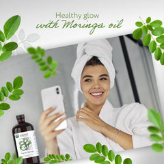 HBNO Organic Moringa Oil ideal for crafts, lotions, and aromatherapy blends.