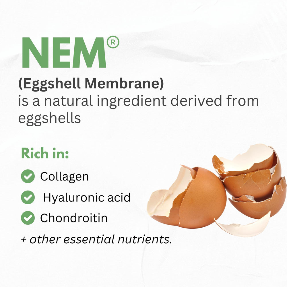 NEM eggshell membrane close-up highlighting nutrients