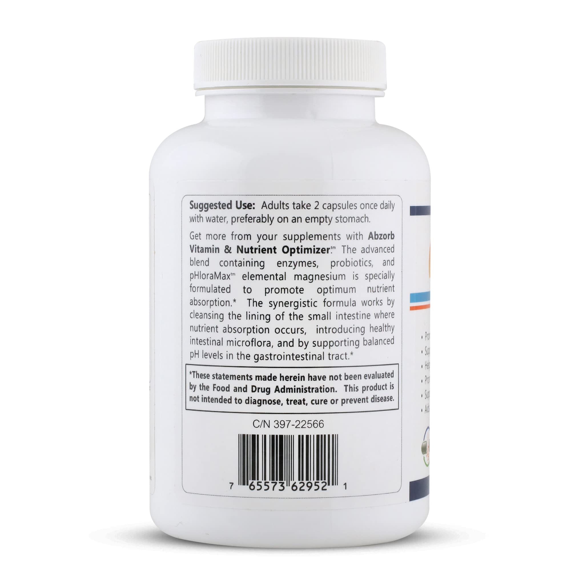 Abzorb ingredient panel reveals enzyme, prebiotic, and probiotic blend